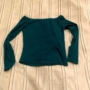 ZARA off the shoulder long sleeve top